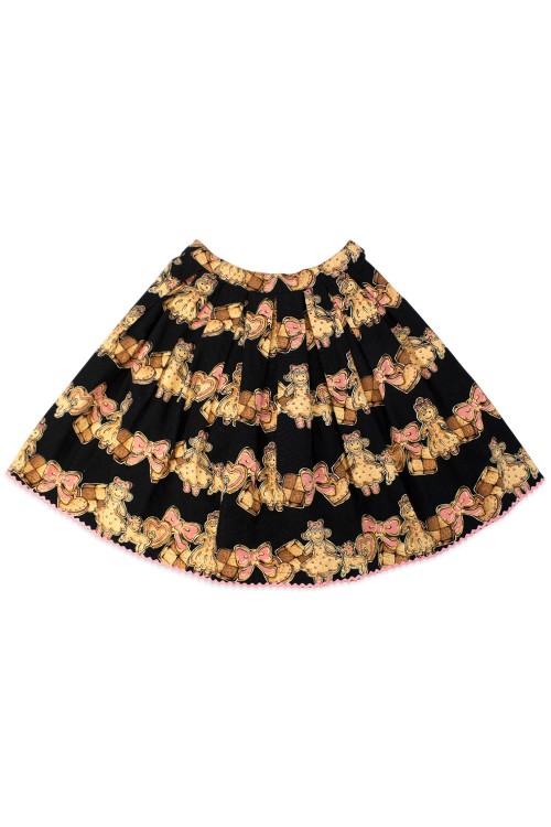 [2a mano] Falda Cookie Print Classic en Negro - Emily Temple Cute