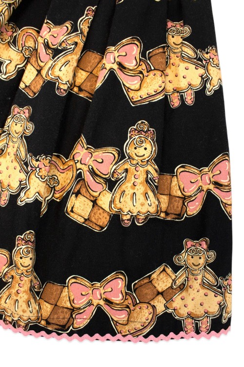 [2a mano] Falda Cookie Print Classic en Negro - Emily Temple Cute