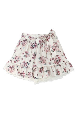 [2a mano] Falda Pantalón con Estampado de Flores - Axes Femme