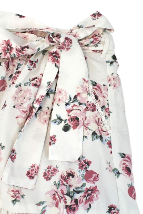 [2a mano] Falda Pantalón con Estampado de Flores - Axes Femme