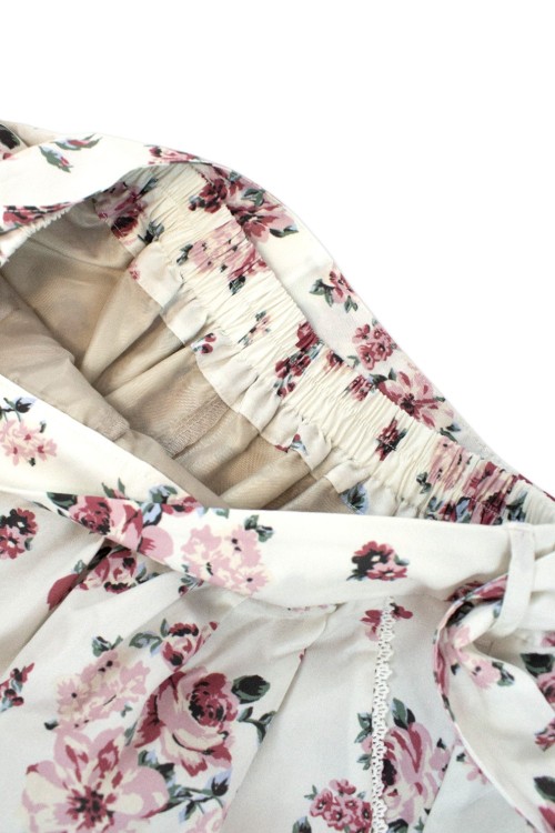 [2a mano] Falda Pantalón con Estampado de Flores - Axes Femme