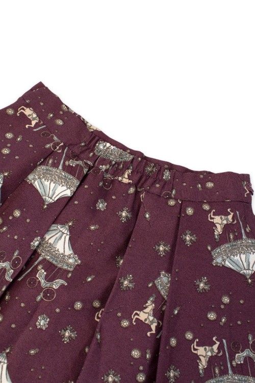 [2a mano] Falda Merry-Go-Round en Burdeos - Axes Femme