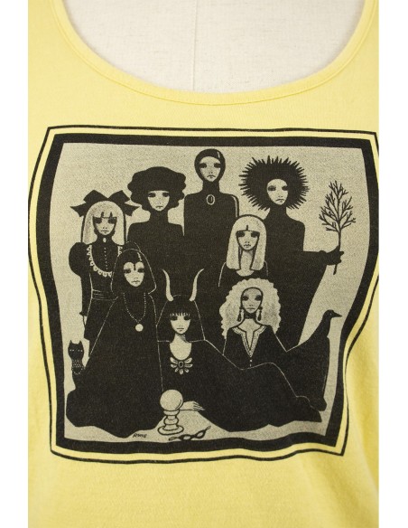 [Second hand] Yellow Print T-shirt - Rune Naito
