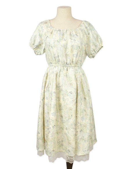 [Second hand] OP Butterflies & Letters Dress in Yellow - Axes Femme