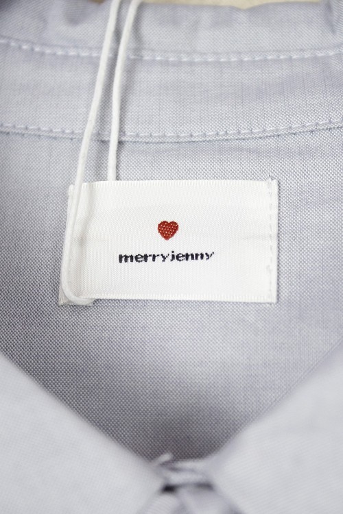 [Second Hand] Shirt Dress with Cape in Blue - Merry Jenny