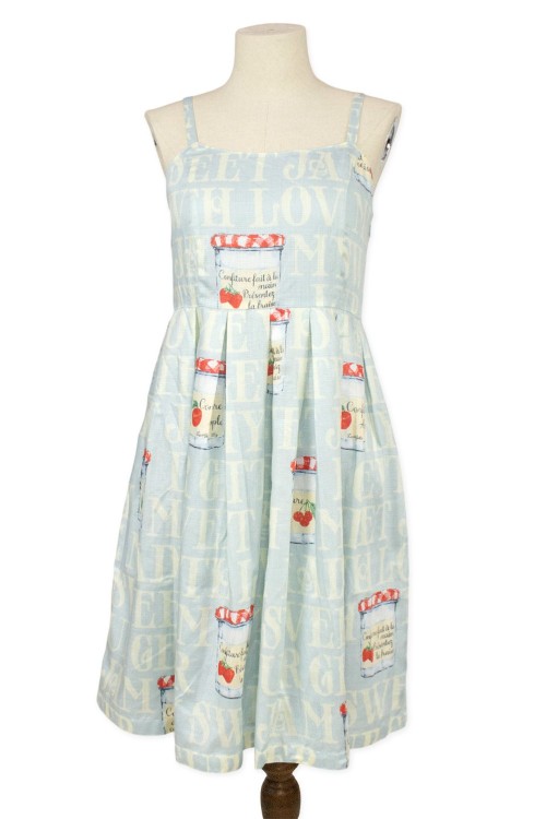 [Second hand] JSK Marmalade Print Dress in Blue - Leur Getter