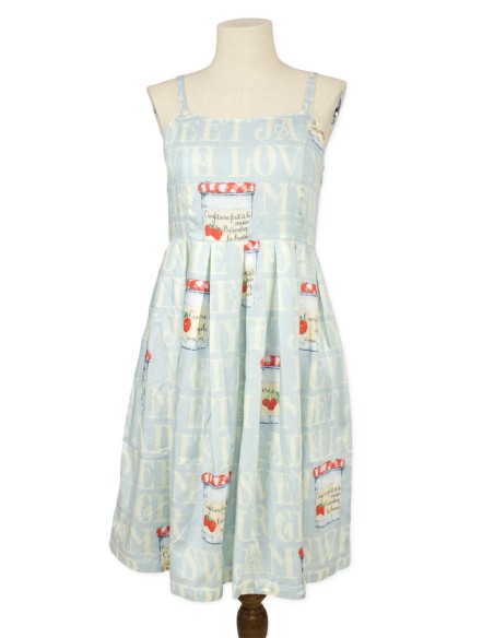 [Second hand] JSK Marmalade Print Dress in Blue - Leur Getter