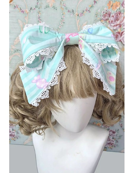 Vestido OP Lolita Dolly Macaron en Menta + Headbow - Infanta