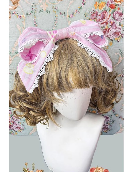 OP Lolita Dolly Macaron Dress in Pink + Headbow - Infanta
