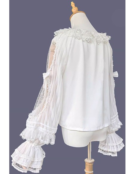 Lolita Morning Dew Blouse in White - Infanta