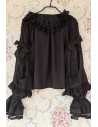 Lolita Morning Dew Blouse in Black - Infanta
