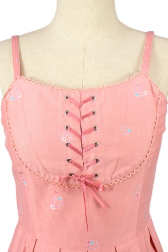 [2a mano] Vestido JSK Birdcage Print en Rosa - Emily Temple Cute 2