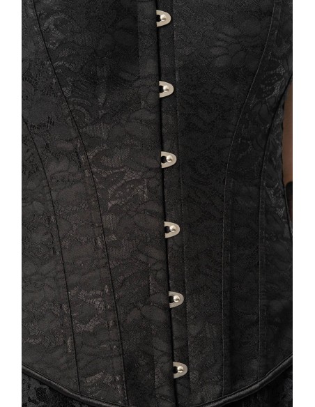 Corset de Encaje Twilight en Negro - Vixxsin