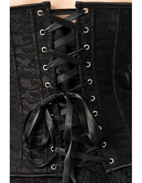 Corset de Encaje Twilight en Negro - Vixxsin