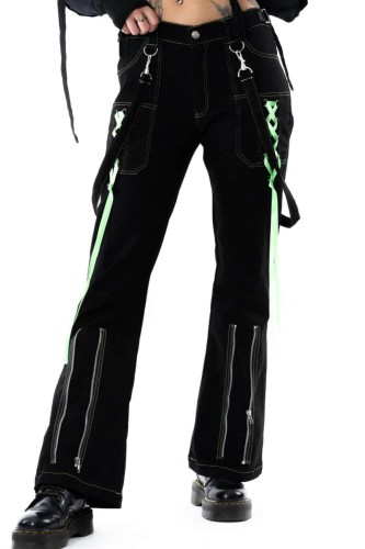 Pantalones Fuse Negro x Verde - Poizen Industries