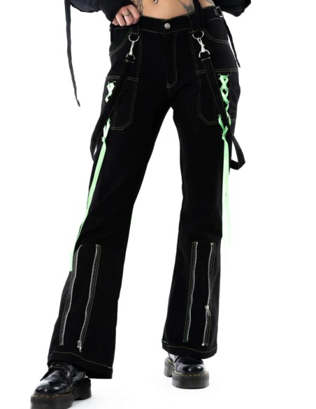 Pantalones Fuse Negro x Verde - Poizen Industries