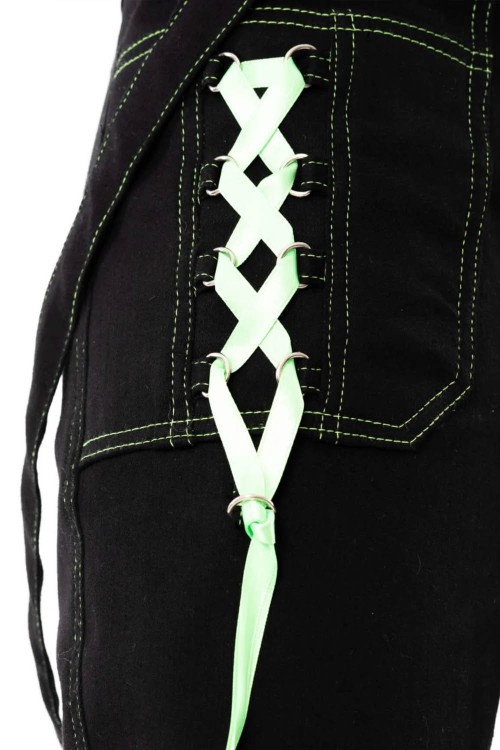 Pantalones Fuse Negro x Verde - Poizen Industries