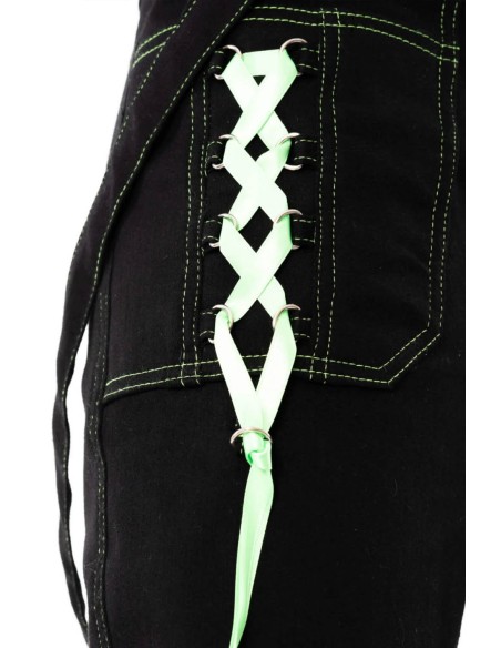 Fuse Pants Black x Green - Poizen Industries