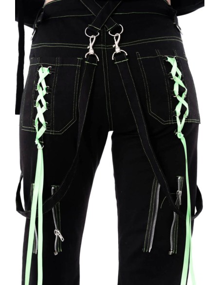 Pantalones Fuse Negro x Verde - Poizen Industries