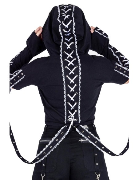 Azalea Hooded Crop Top - Poizen Industries