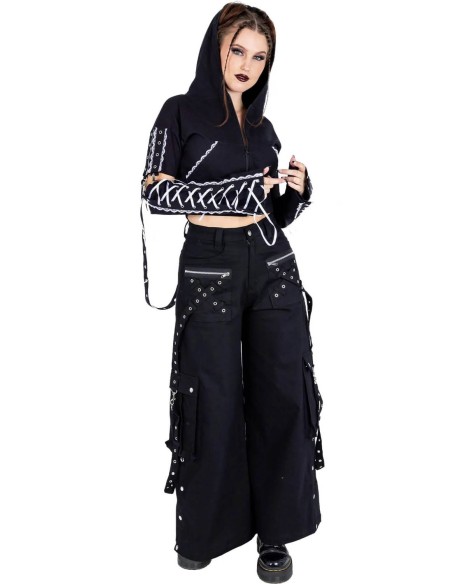 Azalea Hooded Crop Top - Poizen Industries