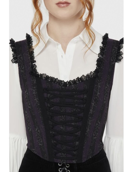 Haunted Phase Mini Corset Top - Corpse Bride x Killstar