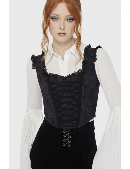 Haunted Phase Mini Corset Top - Corpse Bride x Killstar