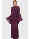 Maxi Vestido de Encaje Hecate en Carmesí - Killstar
