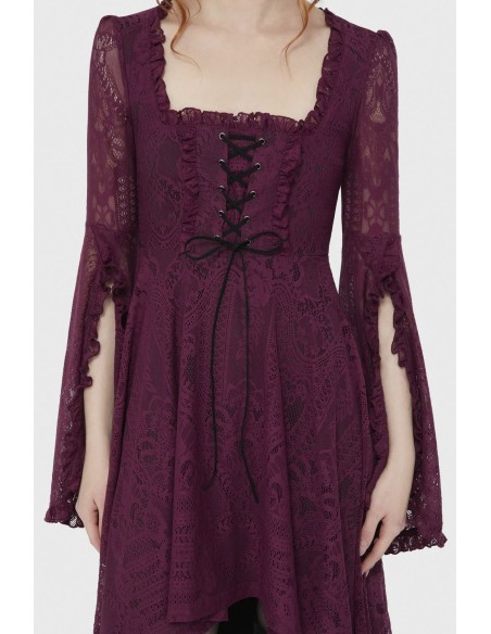 Vestido Midi Killing Kisses en Carmesí - Killstar