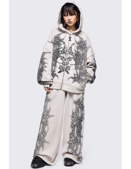 Zyre Hoodie in Beige - Minga London