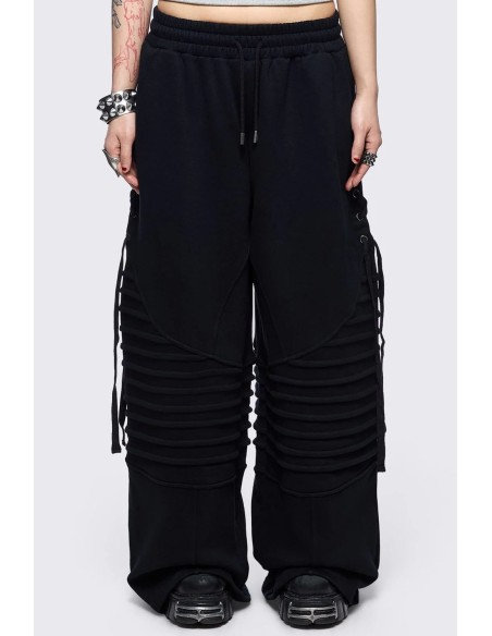 Vyre Baggy Pants in Black - Minga London