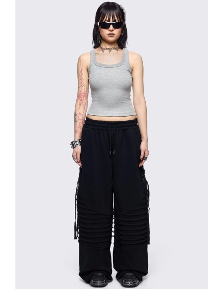 Vyre Baggy Pants in Black - Minga London
