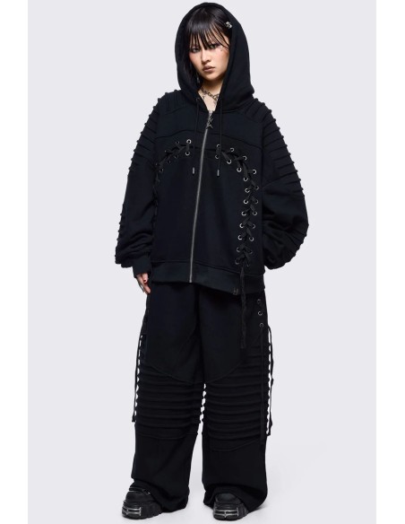 Sudadera con Capucha Vyre en Negro - Minga London