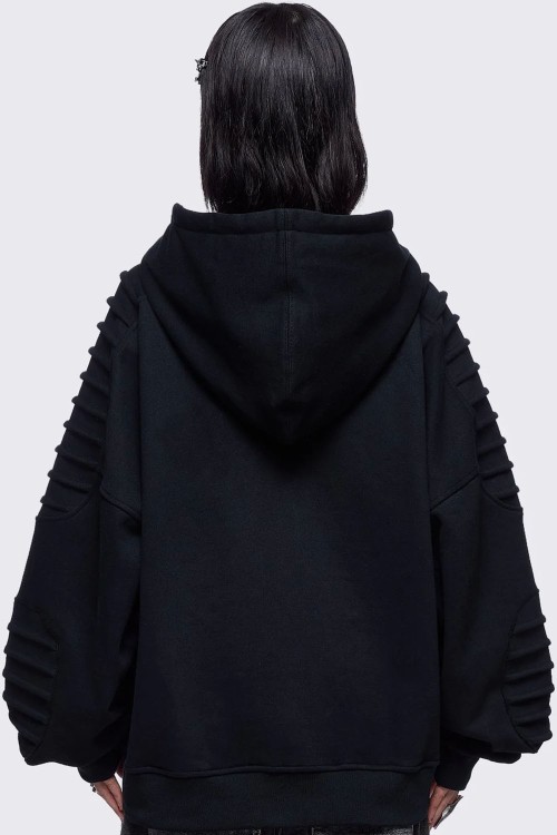 Sudadera con Capucha Vyre en Negro - Minga London