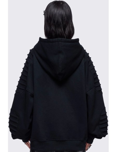 Sudadera con Capucha Vyre en Negro - Minga London