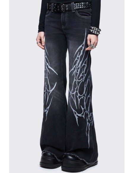 Ink Bell Bottom Trousers - Minga London