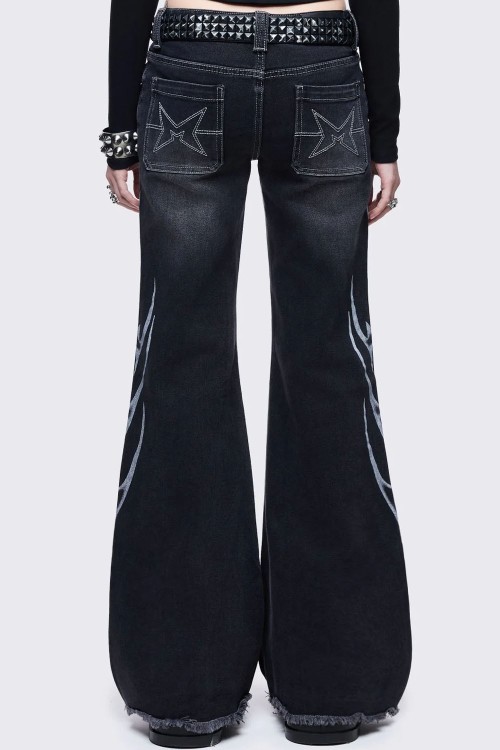 Ink Bell Bottom Trousers - Minga London
