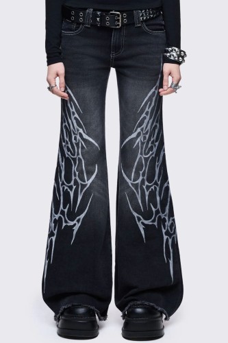 Ink Bell Bottom Trousers - Minga London