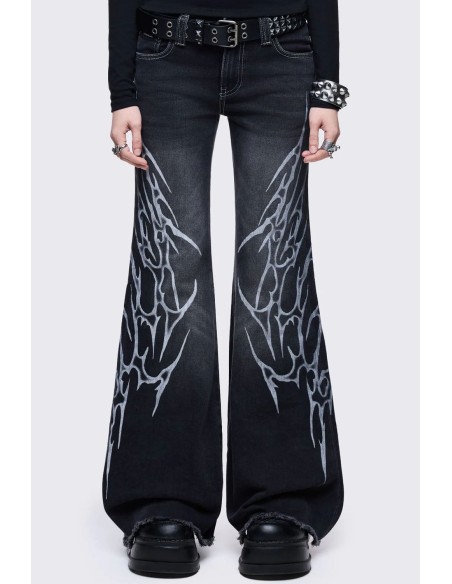 Ink Bell Bottom Trousers - Minga London