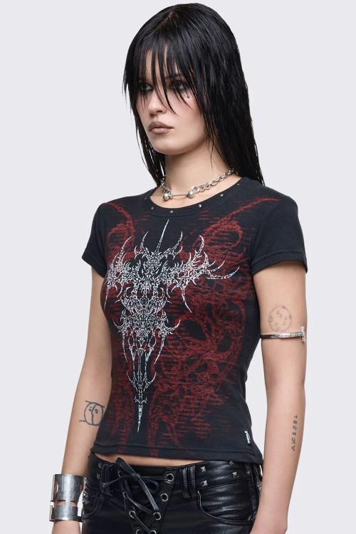 Camiseta Baby Tee Enigma - Minga London