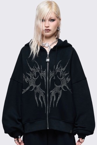 Sudadera con Capucha Burning Heart - Minga London