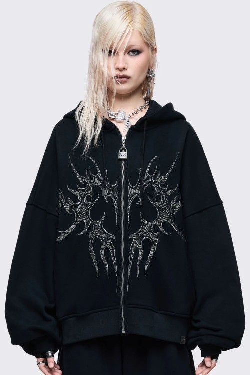 Burning Heart Hoodie - Minga London