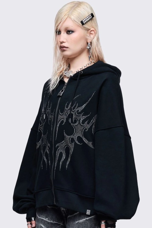 Burning Heart Hoodie - Minga London