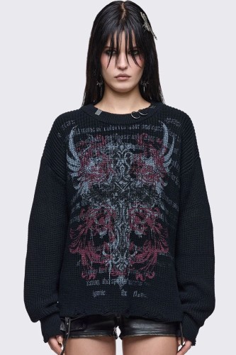 Gravewing Knit Sweater - Minga London