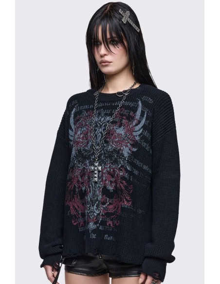 Gravewing Knit Sweater - Minga London