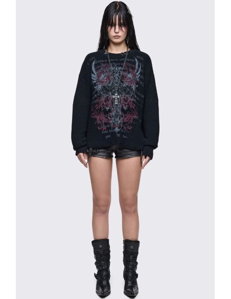 Gravewing Knit Sweater - Minga London