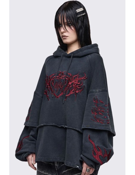 Sudadera con Capucha Bloody Heart - Minga London