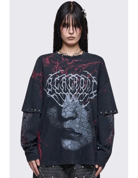 Blind Double Sleeve T-Shirt - Minga London