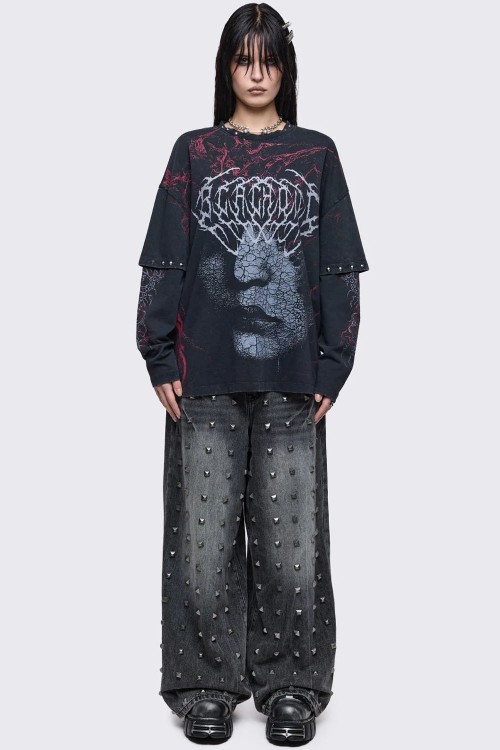 Camiseta de Doble Manga Blind - Minga London