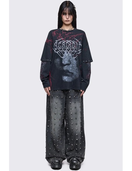 Camiseta de Doble Manga Blind - Minga London